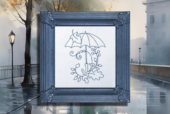 Autumn's Rainy Day Umbrella